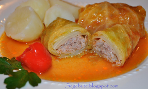 Balandėliai su virtomis bulvėmis + sriuba