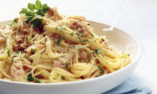 Spagečiai su krevetėmis +sriuba