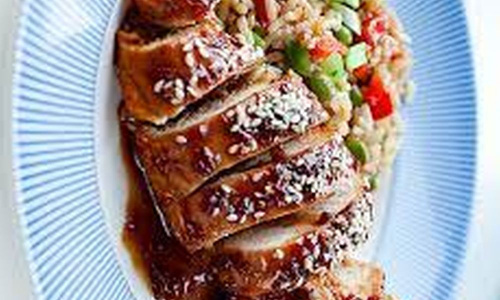 Vištiena su terijakio padažu + sriuba