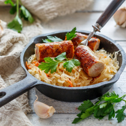 Kiaulienos dešrelės +sriuba